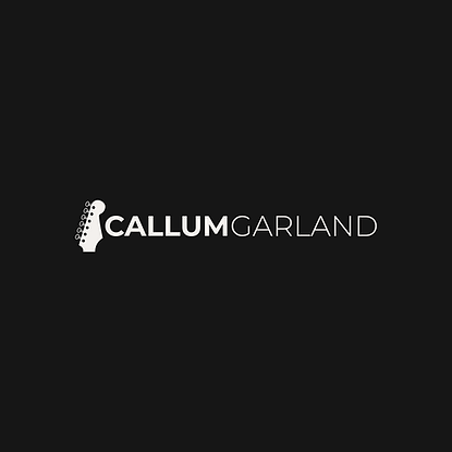 Callum Garland, Guitarist, Logo, Black, White