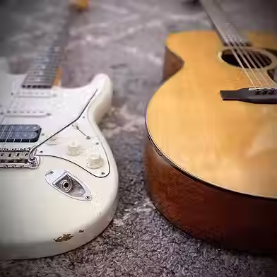 Suhr Olympic White Classic Antique HSS, Martin 000-18, Callum Garland, Guitar, Acoustic, E