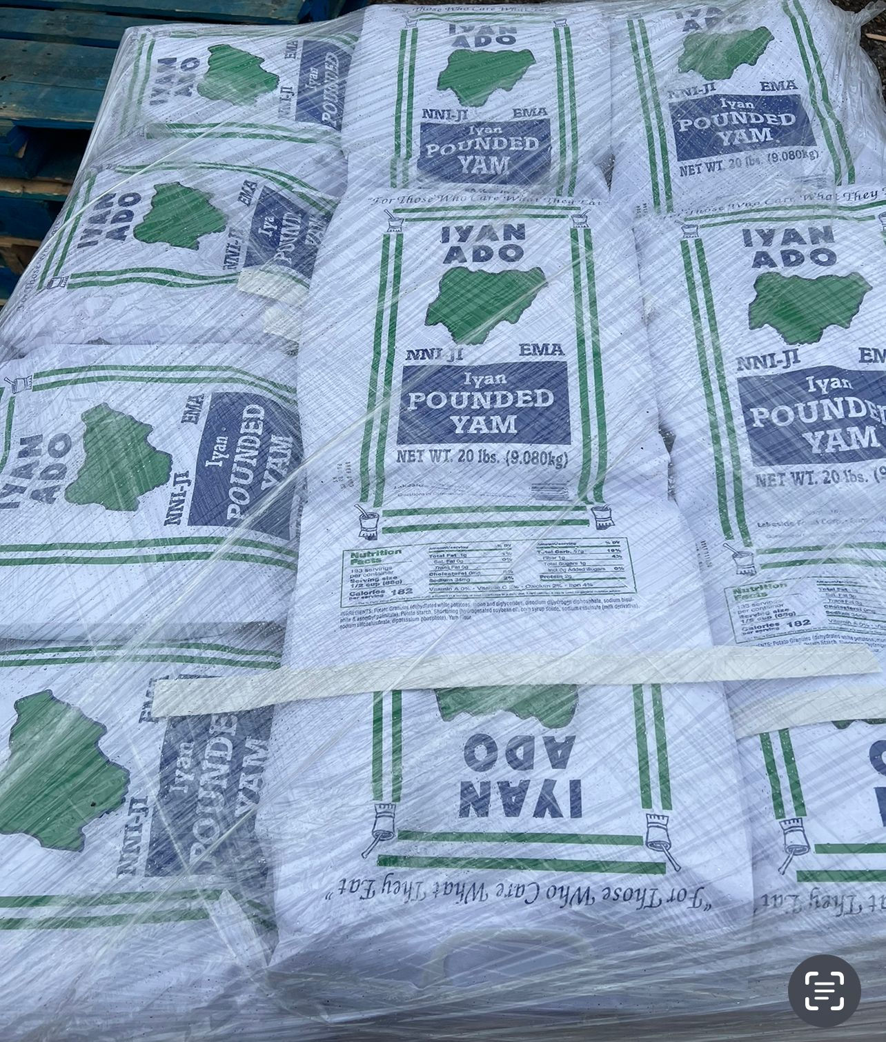 IYAN POUNDED YAM NNIJI EMA IYAN ADO 20LBS