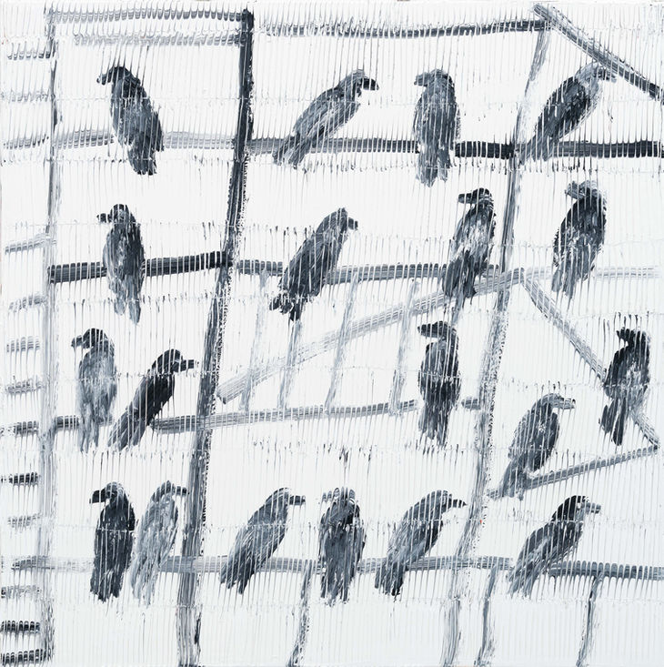 Betty Finches by Hunt SLONEM
