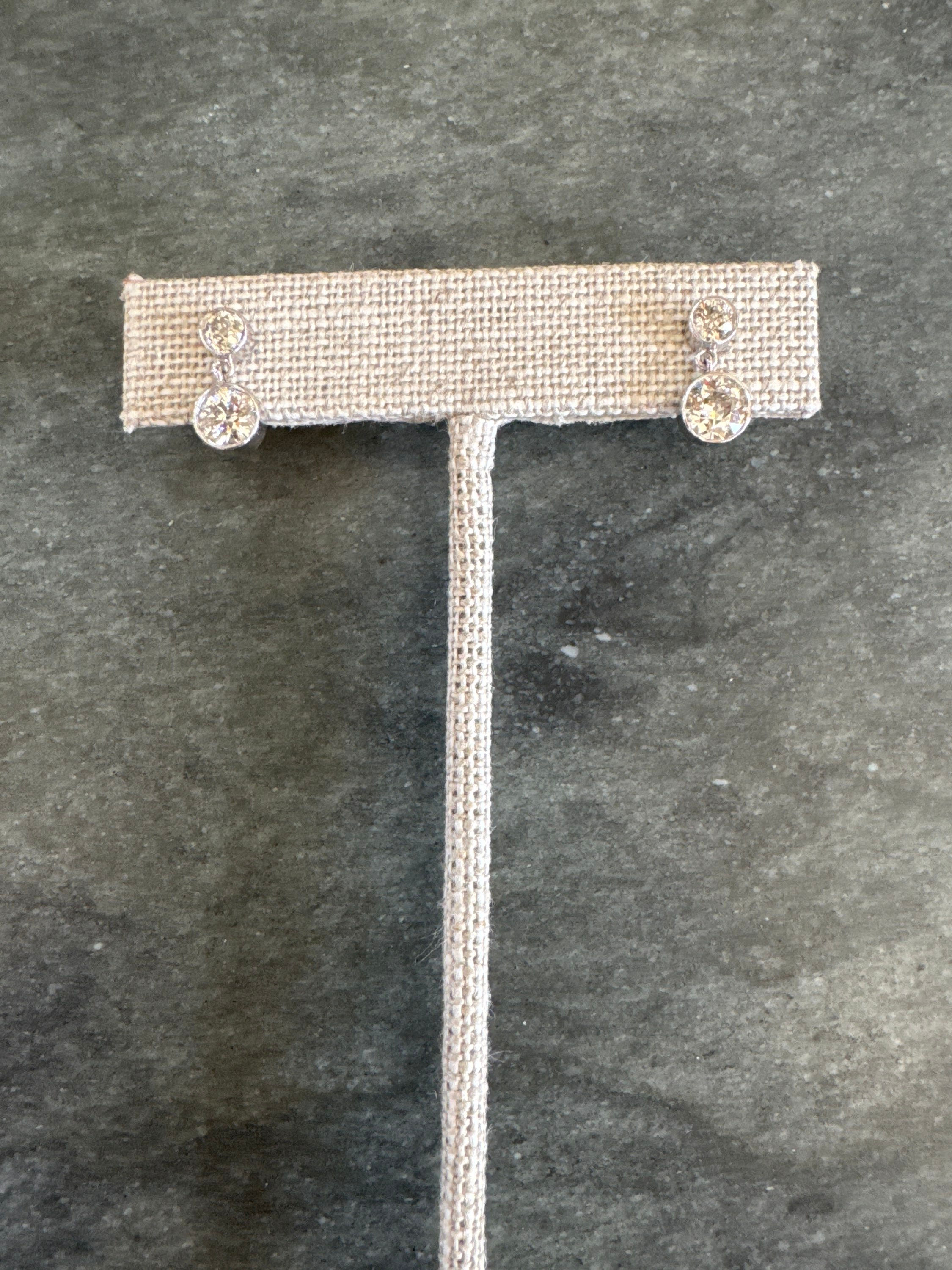 Old Euro diamond earrings