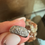 Thumbnail: 14k Diamond cluster huggies