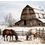 Thumbnail: snow, barn, horses, winter, watercolor artwork