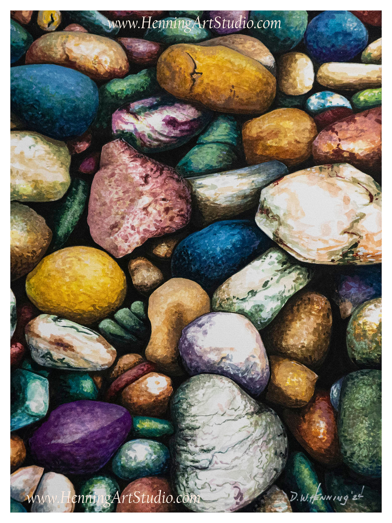 colorful rock original art