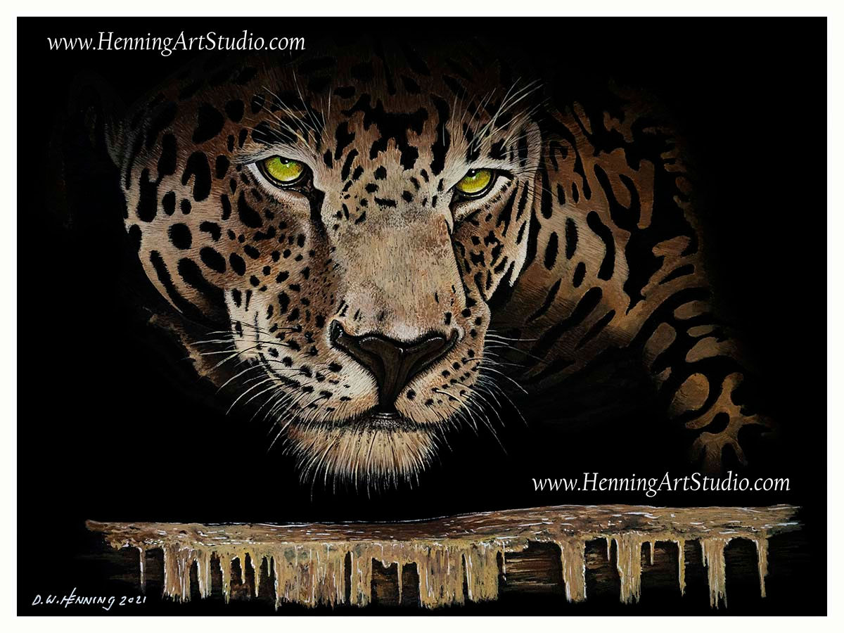 leopard original art