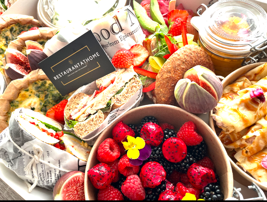 Arranged Food and Objects