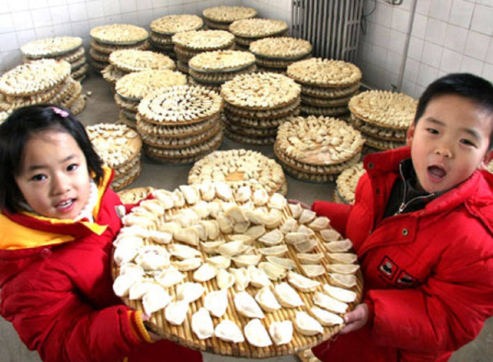 Dumplings for Chinese New Year Dinner