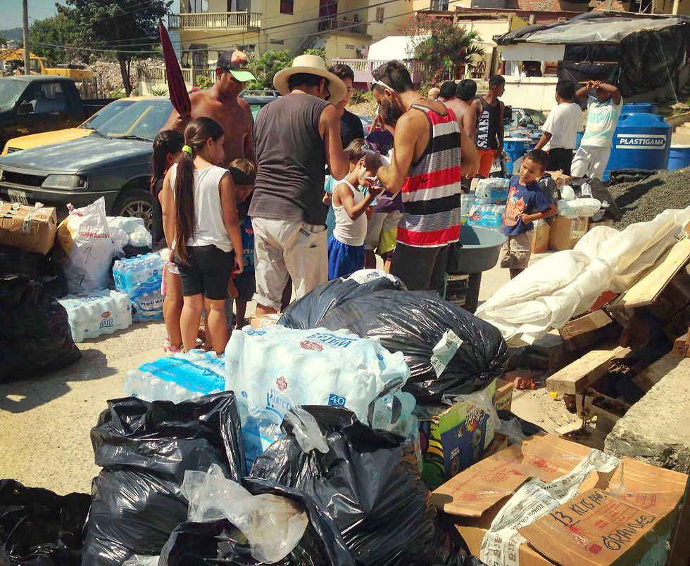Entrega de donaciones