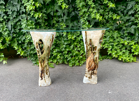 table basse en grès émaillé 