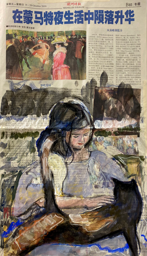 Caresser le chat noir