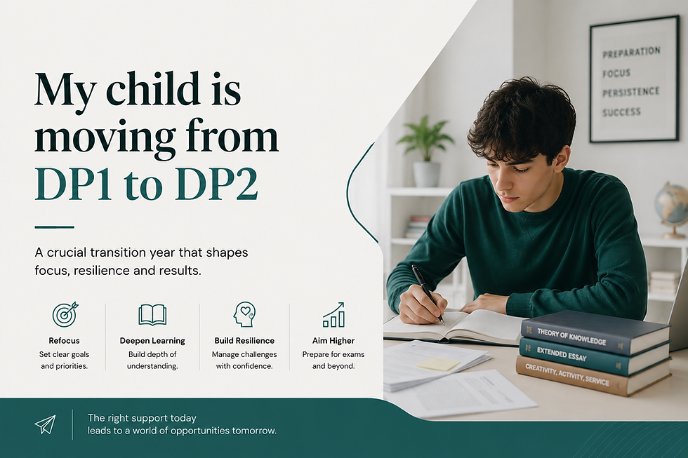 My Child Is Moving from DP1 to DP2 — What Should Parents Expect?