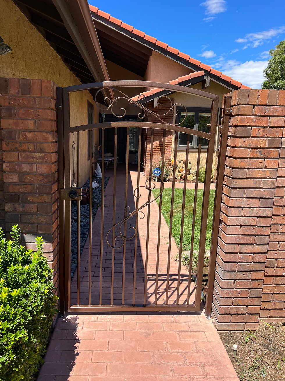 Residential Brown Gate