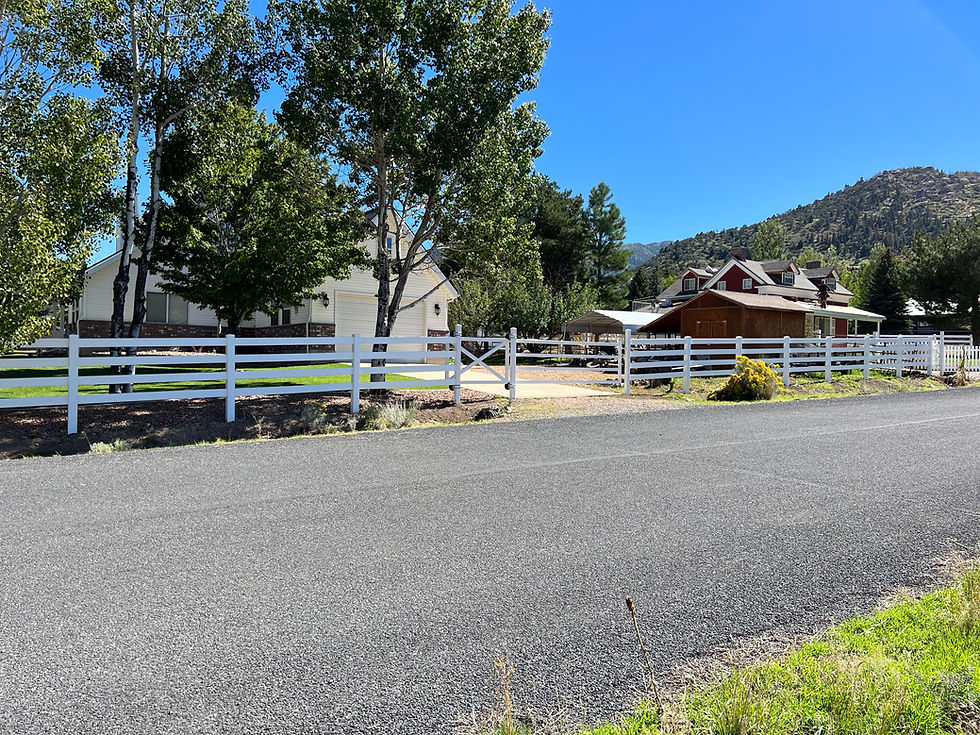 White Vinyl Fence