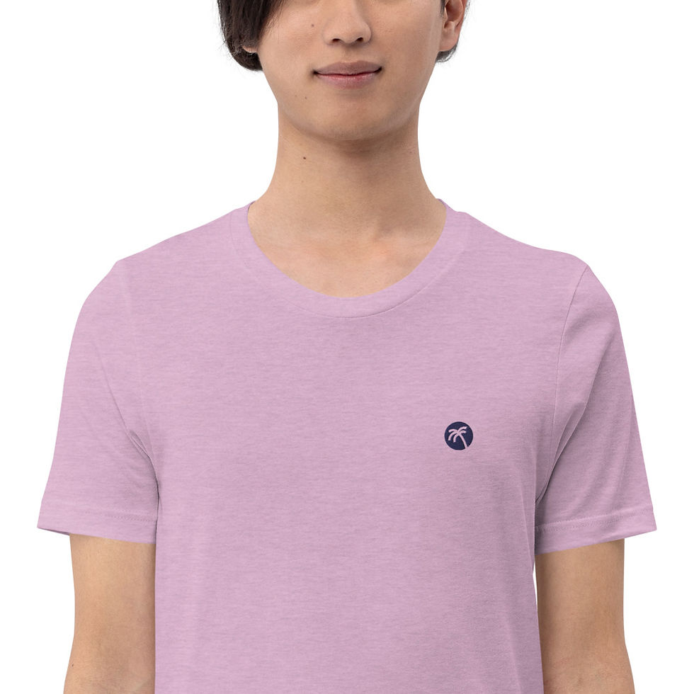 Thumbnail: Short-Sleeve Unisex T-Shirt Light Colors Navy Logo
