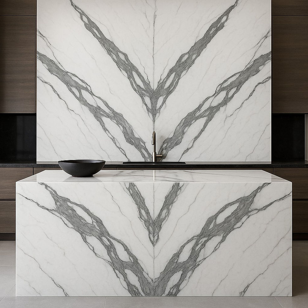 Designing with Impact: How to Use Book-Matched Slabs to Transform Kitchens & Feature Walls