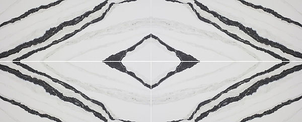 panda black porcelain bookmatch