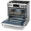 Thumbnail: 36 Inch Freestanding Professional Gas Range with 6 Sealed Burners