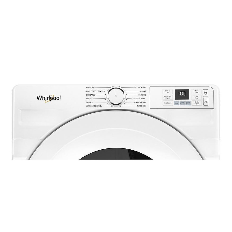 Thumbnail: Whirlpool 7.4 Cu. Ft. White Front Load Electric Dryer