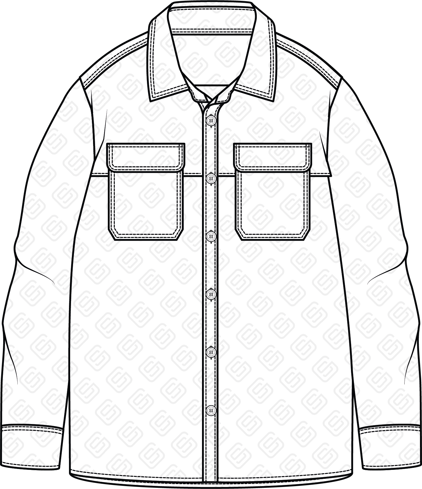 Utility Pocket Overshirt