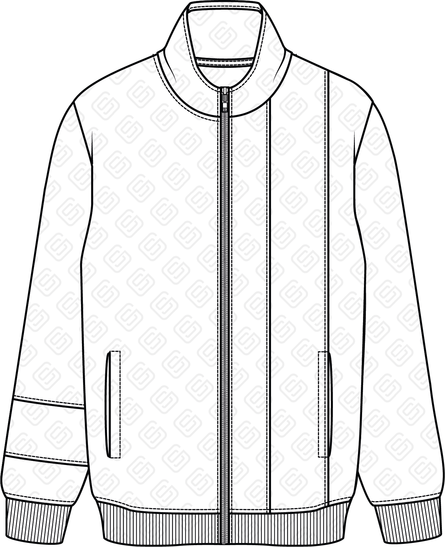 Zip-Front Track Jacket