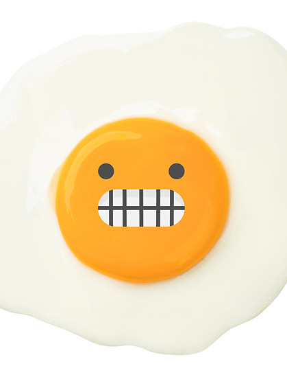 Cartoon Emoji Egg Illustration. Set of E