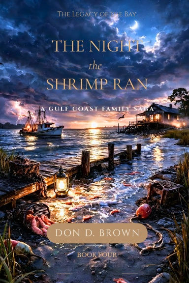 The Night the Shrimp Ran front cover by Don D. Brown, Legacy of the Bay Book 4, Paperback edition