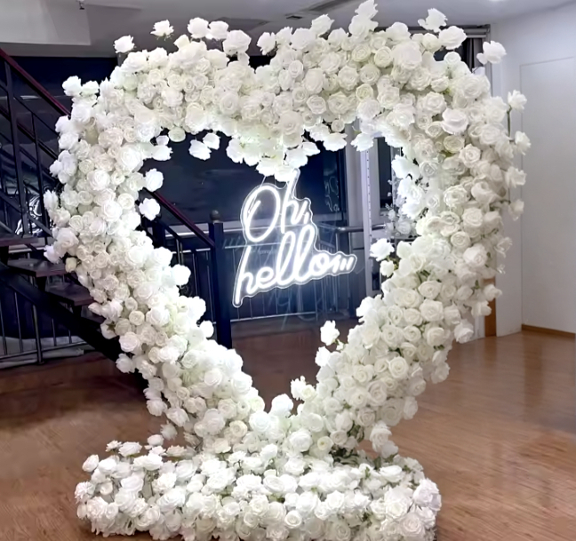 Floral Heart Backdrop