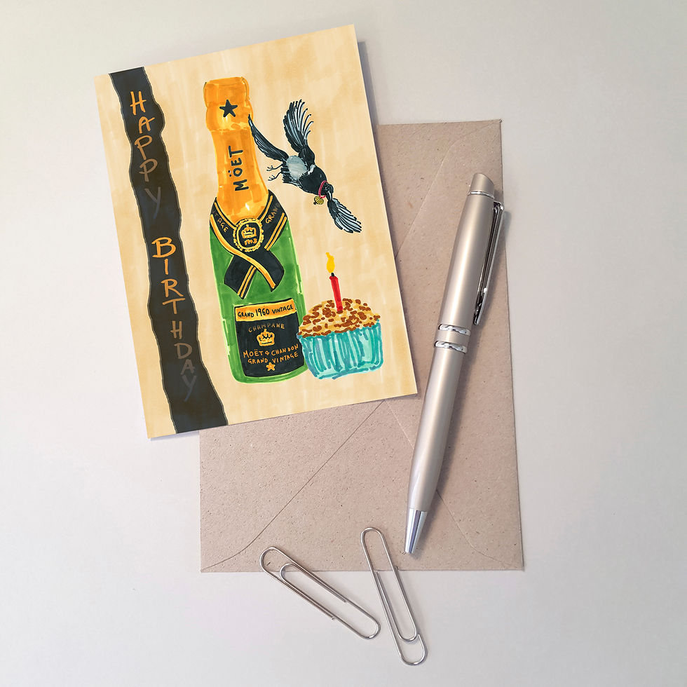 Thumbnail: Greeting Card - Birthday Moet and Maggie