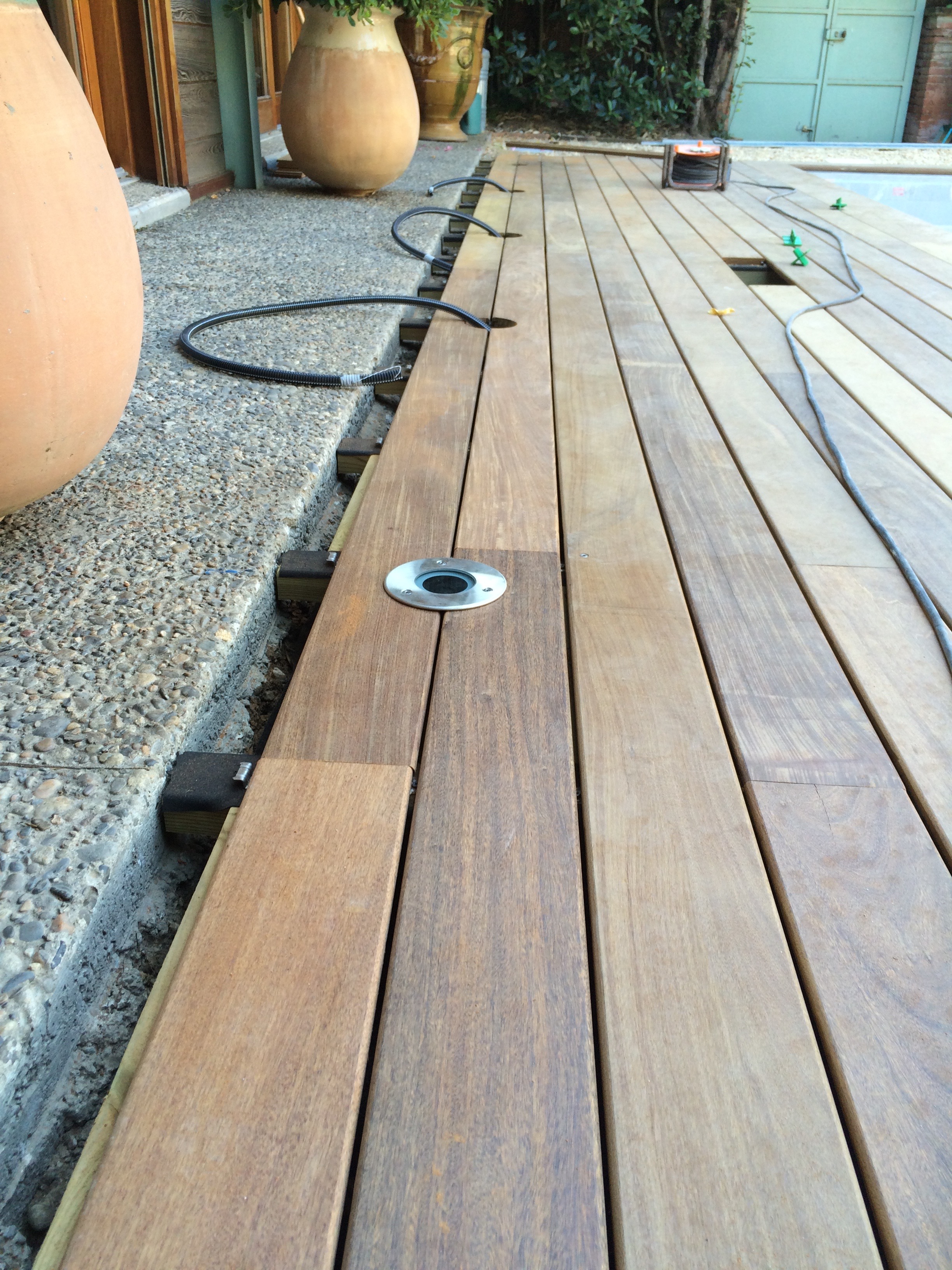 Spot encastré de terrasse à Caussade