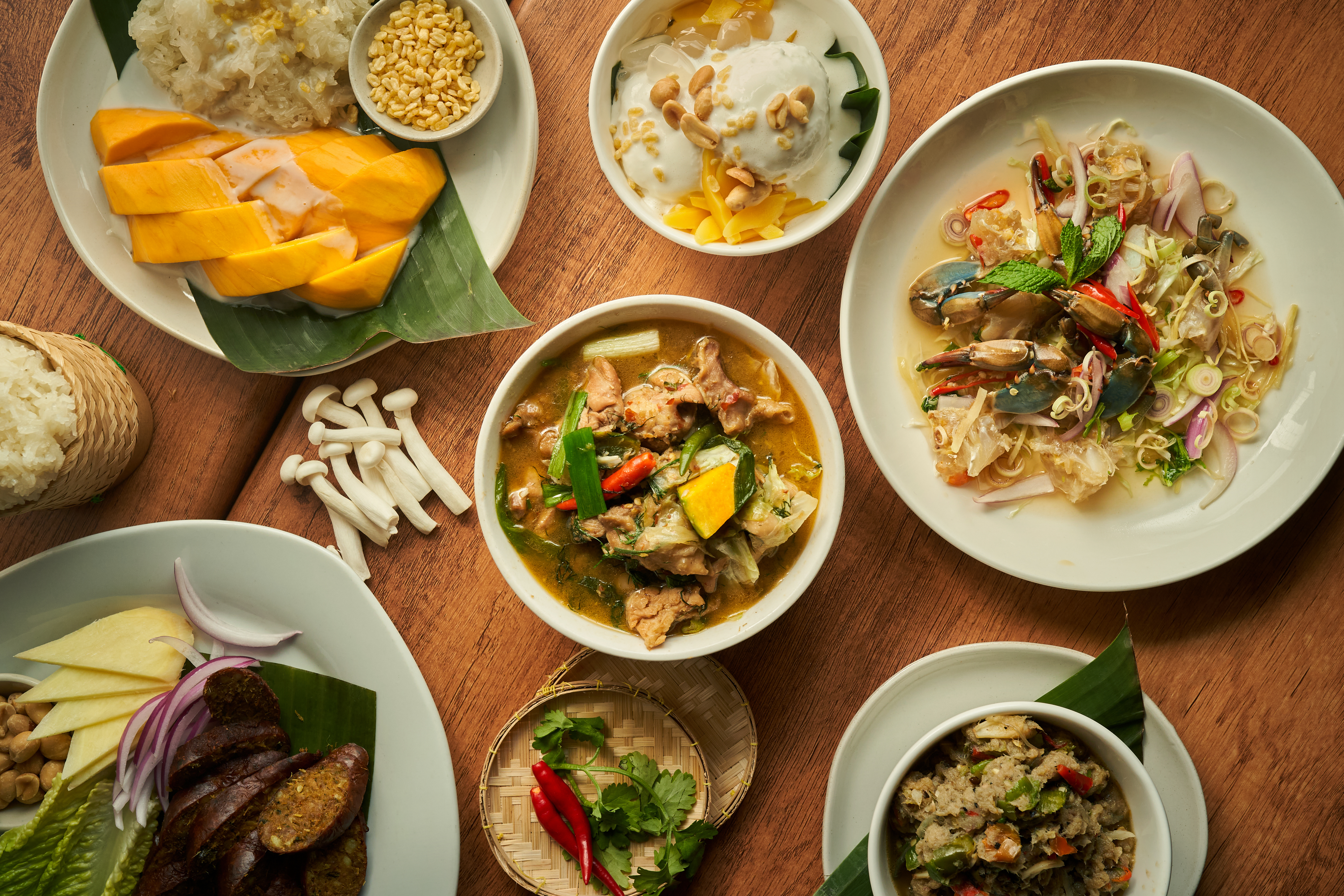 Arranged Food and Objects