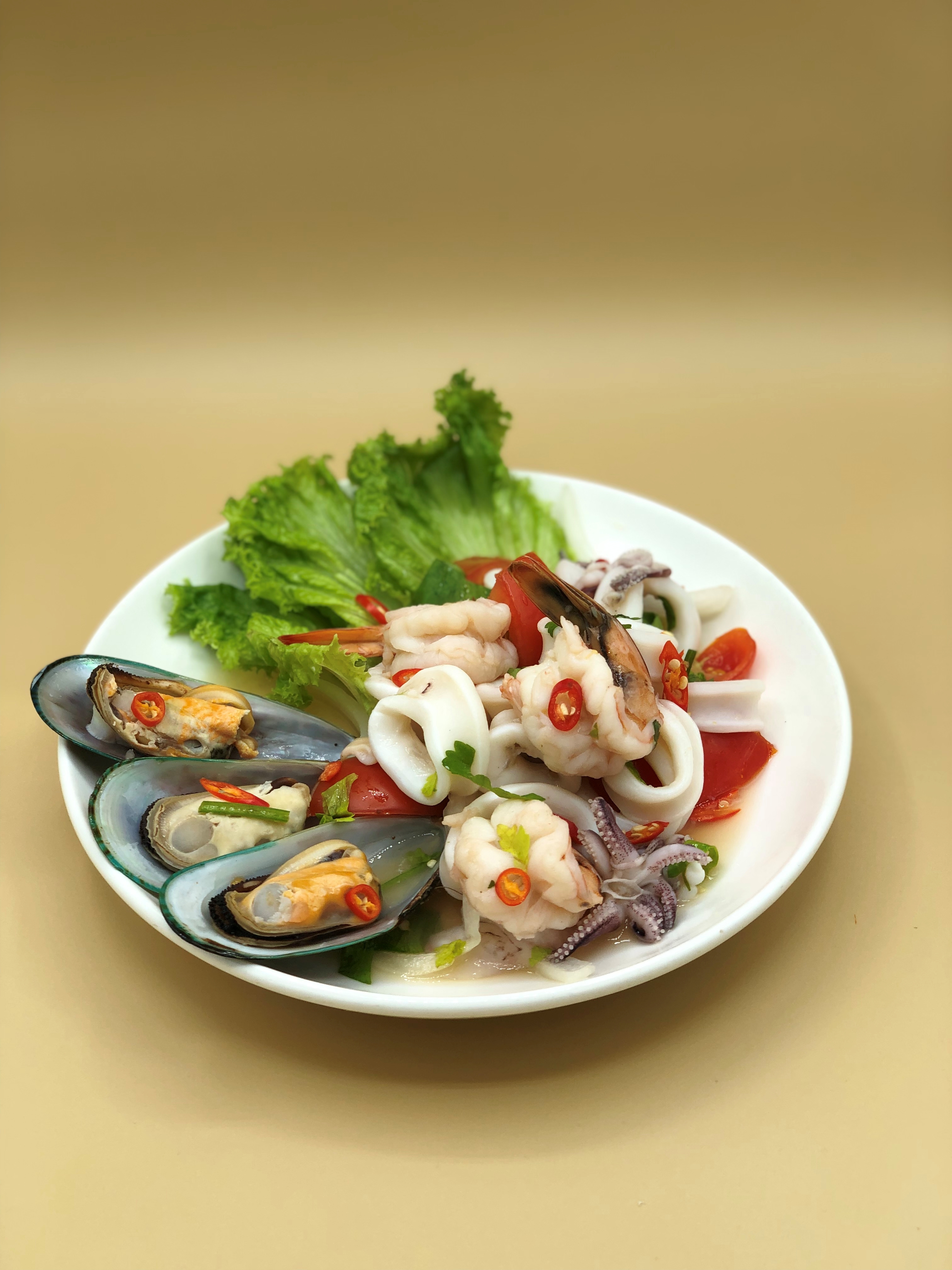 Arranged Food and Objects