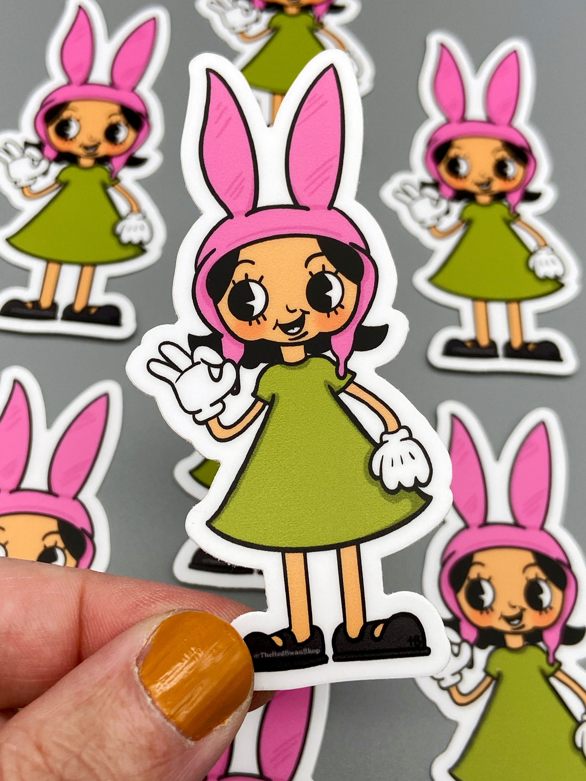 Vinyl Decal - Louise Belcher - Rubber Hose Style