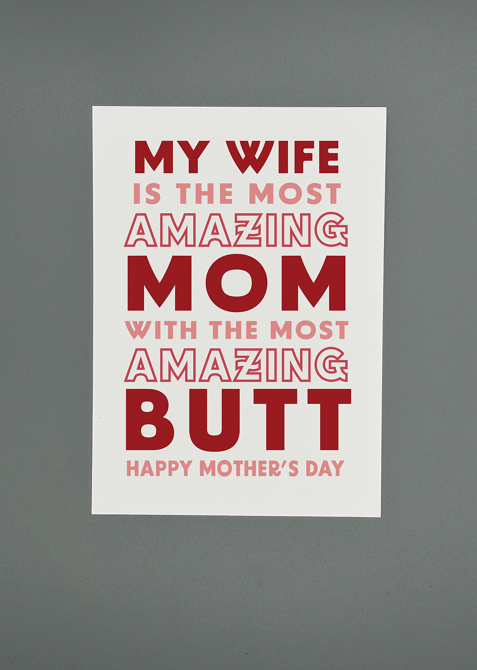 Thumbnail: My Wife– Funny Mother's Day Card | The Red Swan Shop