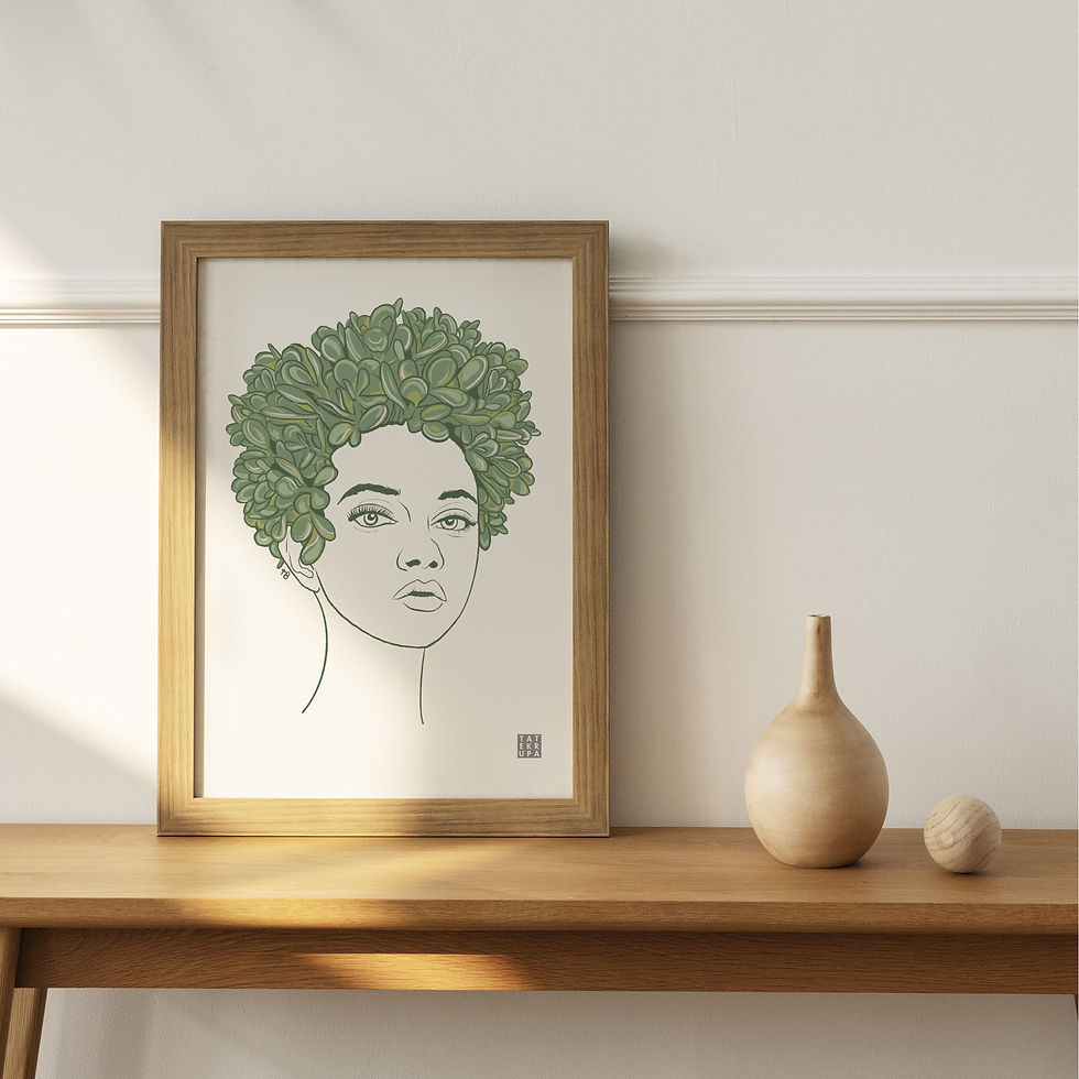 Plant Lady Series - "Jade" Art Print