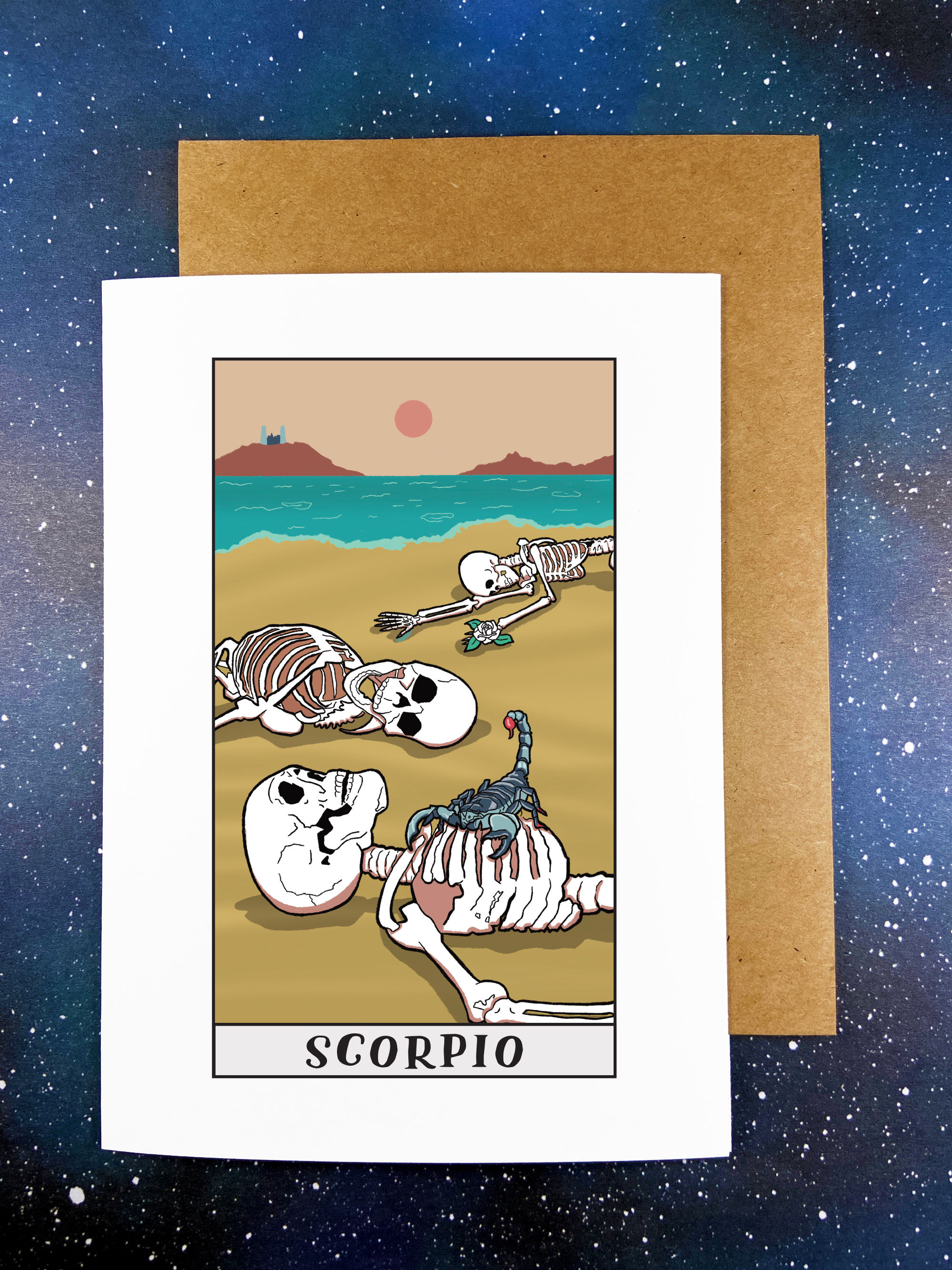 Scorpio Zodiac Astrology Greeting Card