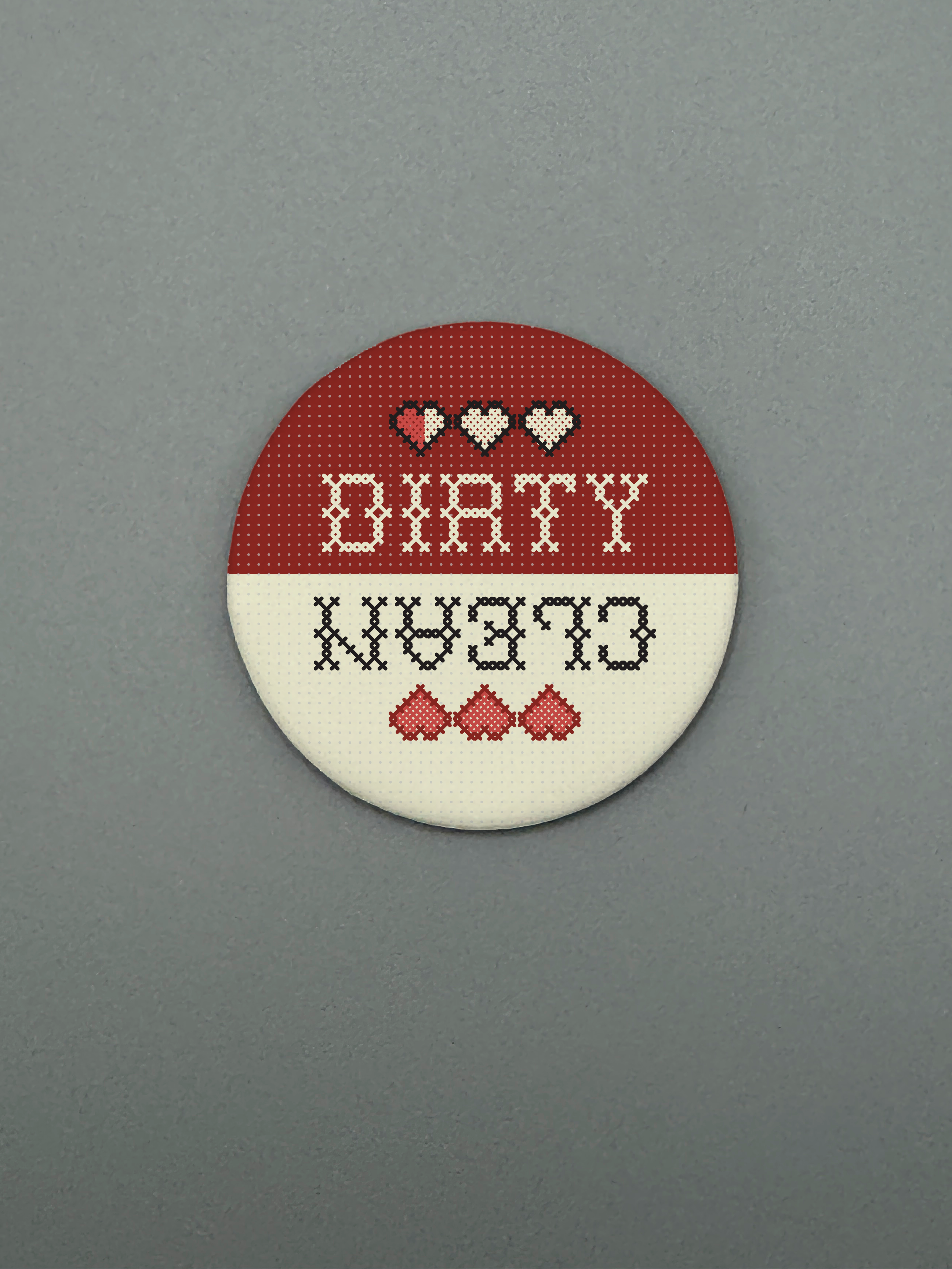 Circle Magnet - Clean/Dirty | Stitch | Kitchen