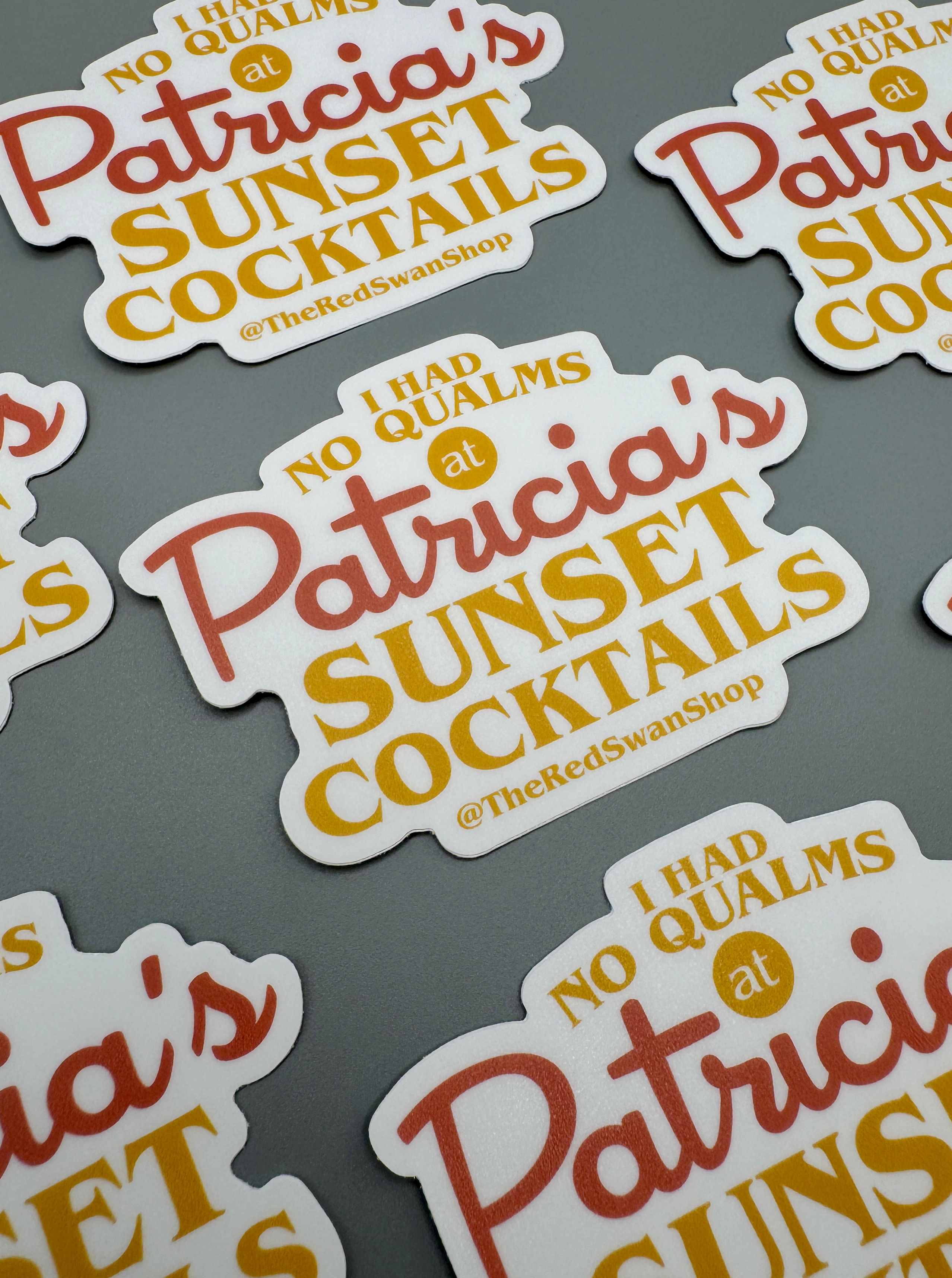 Vinyl Decal - Patricia's Sunset Cocktails