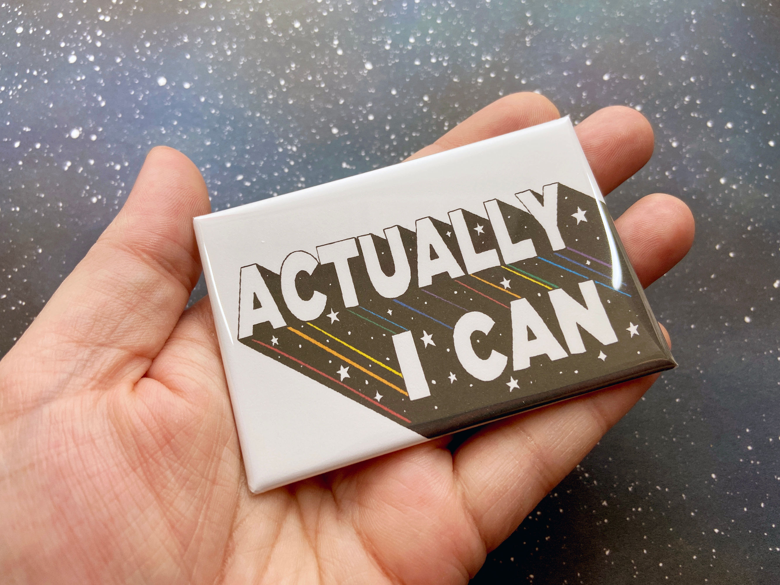 Souvenir Magnet -Actually I Can