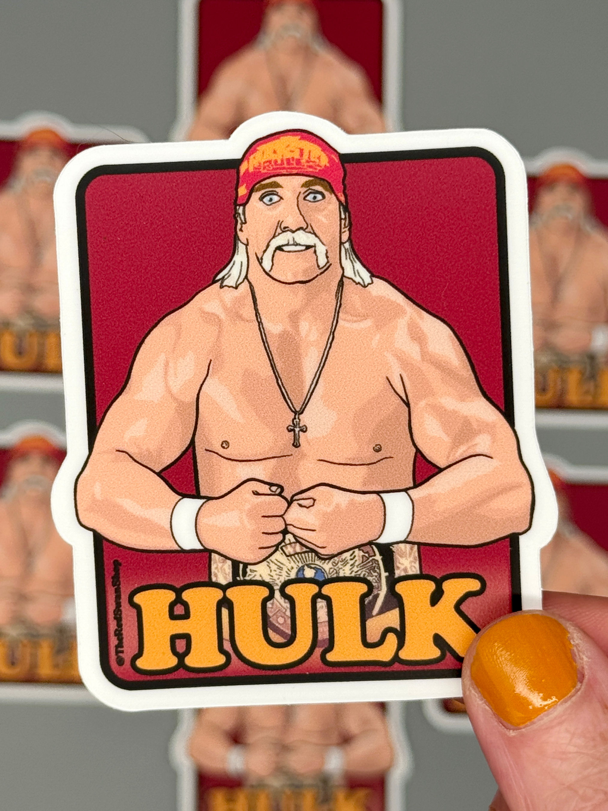 Vinyl Decal - Classic WWF - Hulk