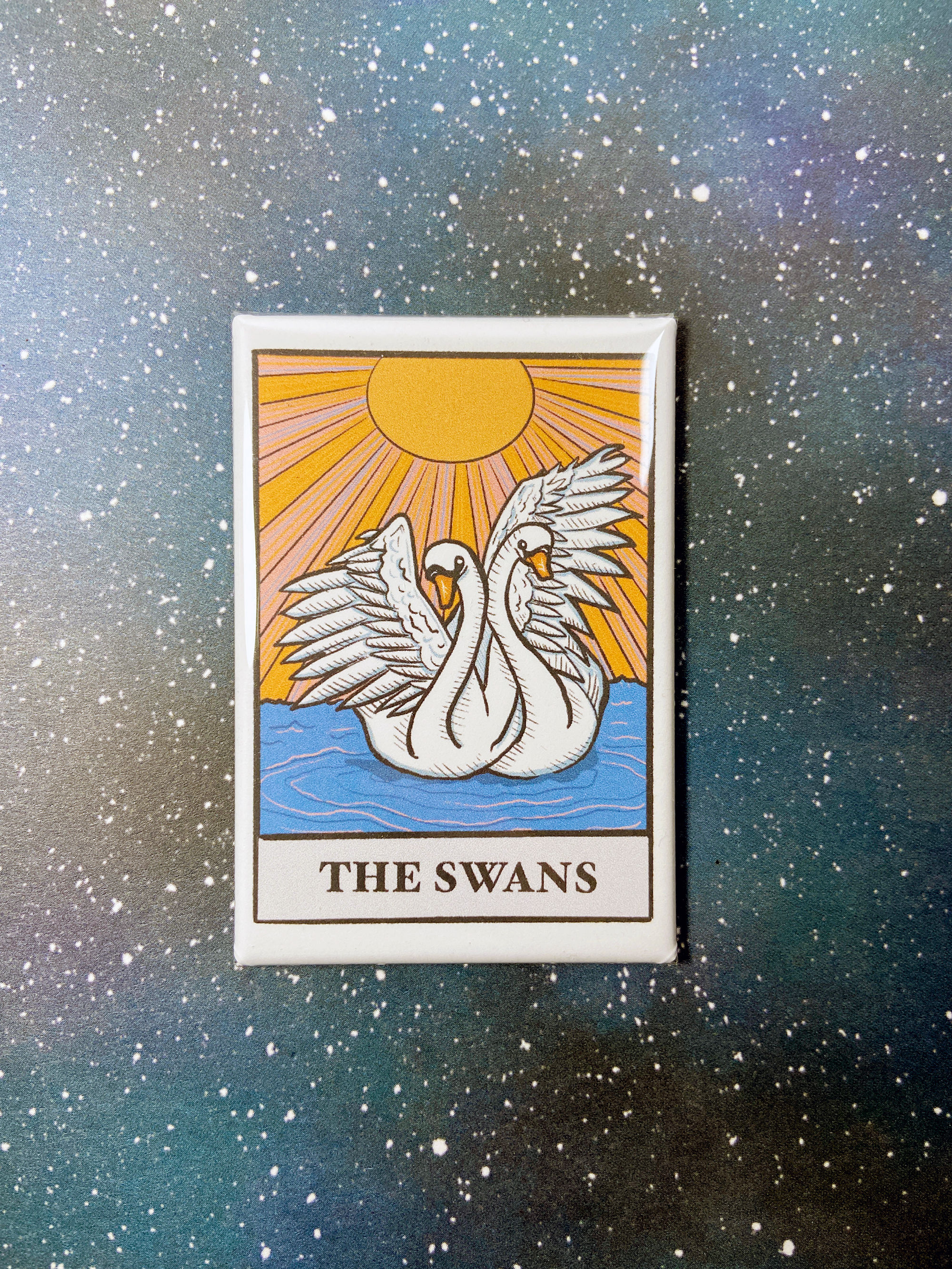 Souvenir Magnet - The Swans Tarot Card