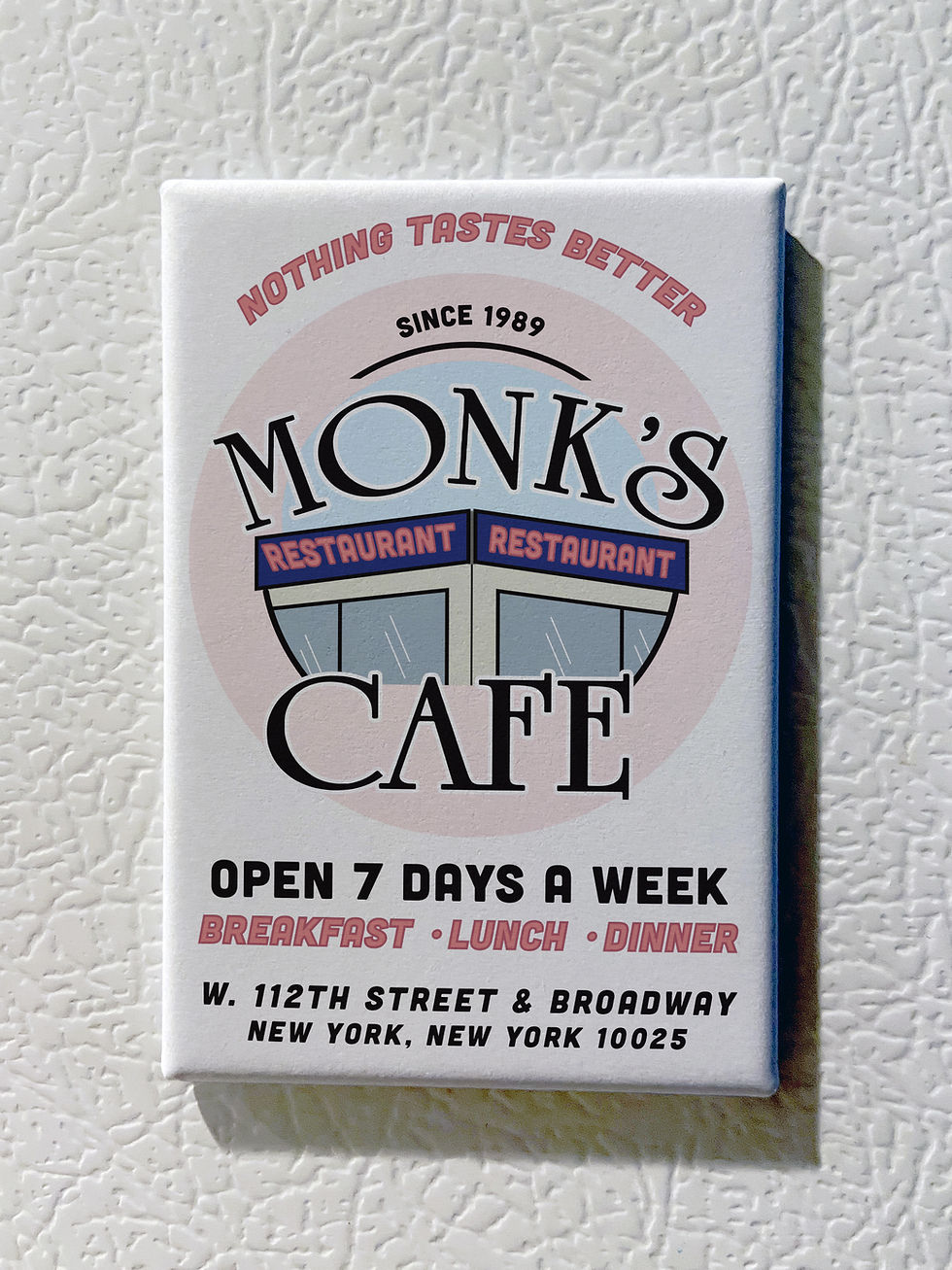 Thumbnail: Souvenir Magnet - Seinfeld - Monk's Cafe