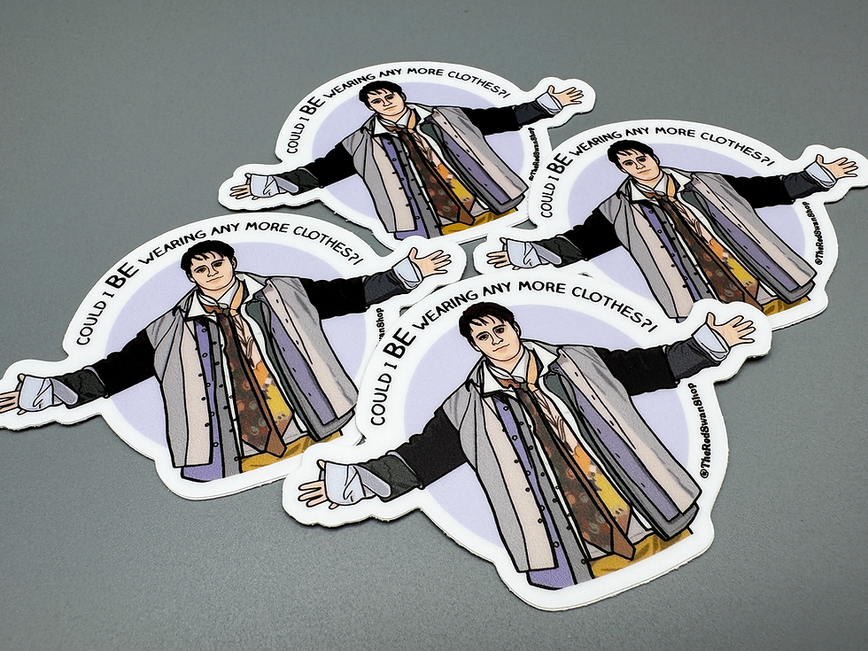 Thumbnail: Vinyl Decal - Could I Be Wearing Any More Clothes?