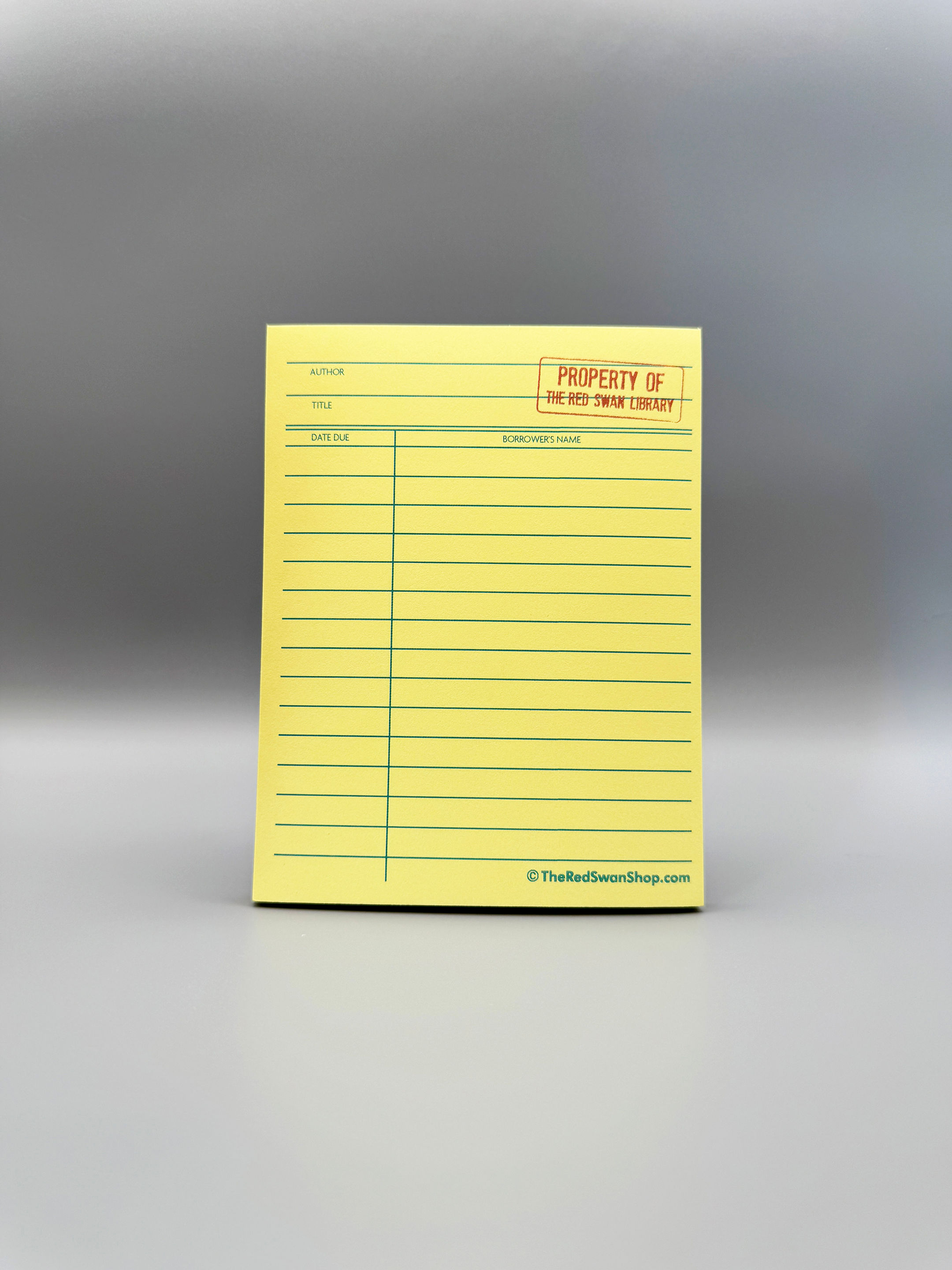 Stationery - Notepad - Library Card