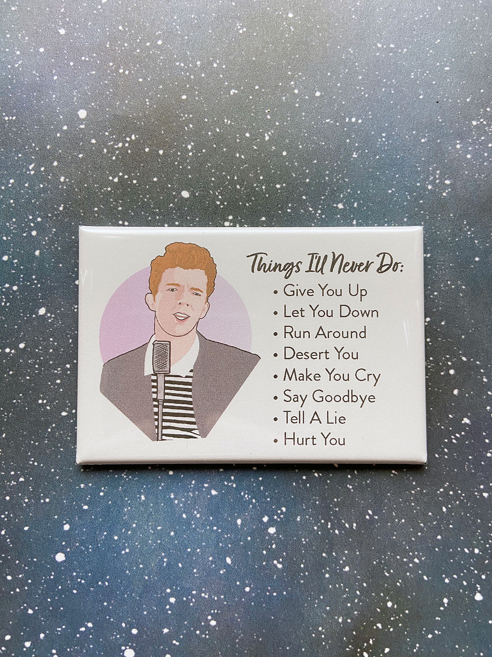 Thumbnail: Souvenir Magnet - Rick Astley