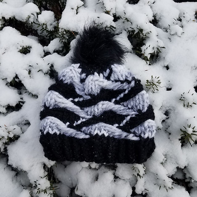 Hither and Tither Bulky Hat Knitting Pattern