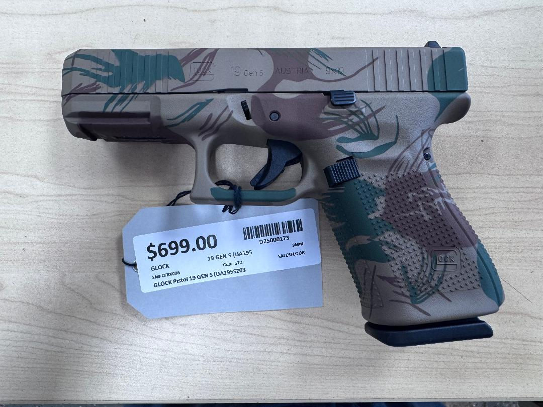 Glock19 Gen 5 Rhodesian Brushstroke