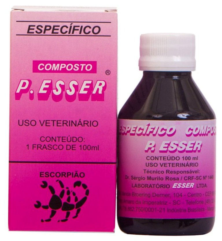 Composto P.esser Escorpião, Aranha e Cobra 50ml