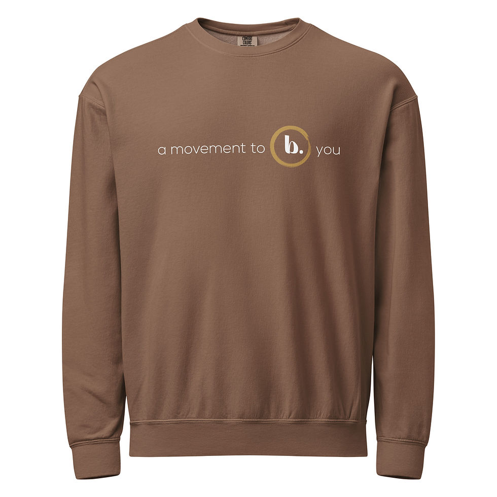 Thumbnail: A movement to b. you | Unisex 100% Cotton crewneck sweatshirt 