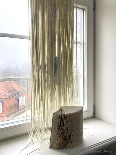 'Spelling Patterns: Weaving in Disappearing Languages', was presented by Japanese textile fiber artist Noriko Tomita, at Open Solitude Winter 2025, organized by Akademie Schloss Solitude, Stuttgart, Germany.