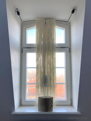 'Spelling Patterns: Weaving in Disappearing Languages', was presented by Japanese textile fiber artist Noriko Tomita, at Open Solitude Winter 2025, organized by Akademie Schloss Solitude, Stuttgart, Germany.